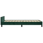 vidaXL Cadre de lit sans matelas vert foncé 80x200 cm velours