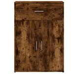 vidaXL Buffet chêne fumé 60x30x84 cm bois d'ingénierie