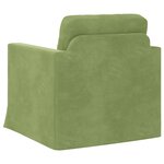 vidaXL Canapé Vert clair 78 x 78 x 80 cm Velours