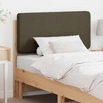 vidaXL Tête de lit capitonnée Marron et Taupe 90 cm Pin massif