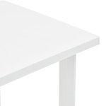 vidaXL Table de jardin Blanc 80x75x72 cm Plastique