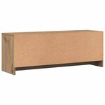 vidaXL Meuble TV chêne artisanal 102x30x37 5 cm bois d'ingénierie