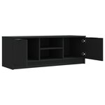 vidaXL Meuble TV Noir 102x35x36 5 cm Bois d'ingénierie