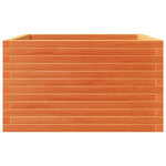 vidaXL Jardinière cire marron 80x80x46 cm bois de pin massif