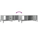 vidaXL Table basse gris béton 102x50x40 cm bois d'ingénierie