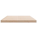 vidaXL Cadre de lit surélevé Naturel 213.5 x 104 x 9 cm Pin massif
