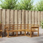 vidaXL Ensemble de canapés d'extérieur 4 Pièces Naturel