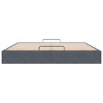 VidaXL Cadre de lit ottoman avec matelas gris foncé 180x200 cm velours