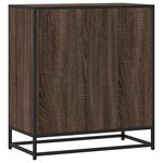 vidaXL Buffet chêne marron 68x35x76 cm bois d'ingénierie
