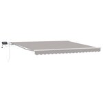 vidaXL Auvent Rétractable with 400 × 300 cm Gris clair