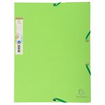 Chemise 3 rabats élastique Forever carte recyclée bicolore 380g coloris assortis EXACOMPTA