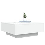 vidaXL Table basse blanc 80x80x31 cm bois d'ingénierie