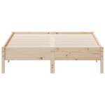 vidaXL Cadre de lit sans matelas 140x190 cm bois de pin massif