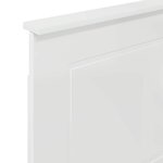 vidaXL Tête de lit Blanc brillant 75 cm Bois d'ingénierie