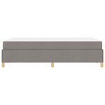 vidaXL Lit à ressorts avec matelas Taupe et blanc 120 x 200 cm tissu