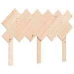 vidaXL Cadre de lit avec tête de lit 120x200 cm bois massif