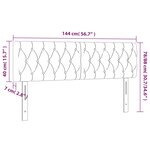 vidaXL Têtes de lit 2 Pièces Vert foncé 72x7x78/88 cm Velours