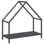 vidaXL Portant de bois chauffage anthracite 60x25x60 cm