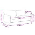 vidaXL Canapé à 2 places Rouge bordeaux 140 cm Similicuir