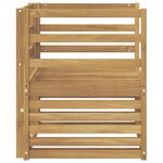 vidaXL Canapé d’extérieur Bois d'Acacia Massif Blanc