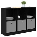 vidaXL Buffet Chêne noir 102 x 32 x 73 5 cm