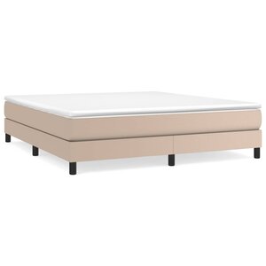 vidaXL Cadre de lit sans matelas cappuccino 160x200 cm similicuir