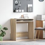 vidaXL Bureau d'ordinateur Chêne Sonoma Bois d'ingénierie Compact
