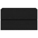 vidaXL Meuble de Lavabo de Salle de Bain Chêne noir 80 x 39 x 62 cm