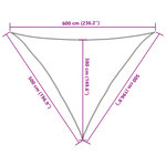 vidaXL Voile d'ombrage sable 5x5x6 m 100   polyester oxford