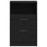 vidaXL Tables de chevet 2 Pièces Chêne noir 40x35x65 cm Bois d'ingénierie