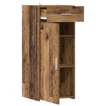 vidaXL Armoire de rangement avec tiroir Bois ancien 40 x 42 5 x 93 cm