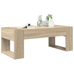 vidaXL Table basse Chêne Sonoma 110 x 50 x 41 cm Bois d'ingénierie