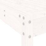 vidaXL Ensemble de bar de jardin 9 Pièces blanc bois de pin massif