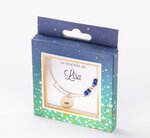 Bracelet lisa avec perles bleues