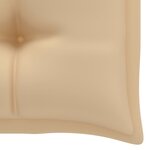 vidaXL Balancelle 2 places feuilles de palmier et coussin 202cm Bambou