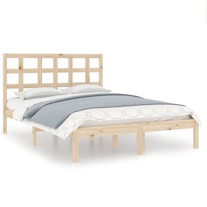 vidaXL Cadre de lit sans matelas 200x200 cm bois massif