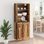 vidaXL Haut Armoire Bois ancien 69 5 x 34 x 180 cm Bois d'ingénierie
