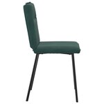 vidaXL Chaises à manger lot de 6 vert foncé velours