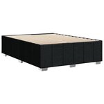 vidaXL Cadre de lit sans matelas noir 140x200 cm tissu