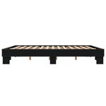 vidaXL Cadre de lit sans matelas noir 160x200 cm