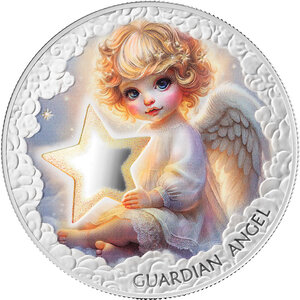 Monnaie GUARDIAN ANGEL Little Angels 1/2 Oz Argent 1$ Samoa 2026