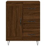 vidaXL Buffet chêne marron 69 5x34x90 cm bois d'ingénierie