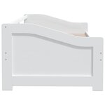 vidaXL Lit de repos 3 places sans matelas Blanc 90x200 cm