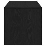 vidaXL Meuble TV chêne noir 60x40x40 cm bois d'ingénierie