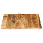 vidaXL Dessus de table 110x80x2 5cm bord vif bois massif manguier brut