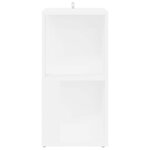 vidaXL Armoire d'angle Blanc 33x33x67 cm Bois d'ingénierie