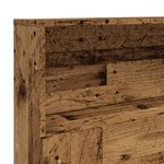 vidaXL Armoire de tête de lit vieux bois 200x19x103 5 cm