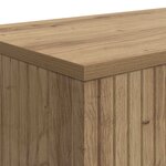 vidaXL Table console Chêne Artisanal 101 x 29 x 74 cm