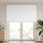 vidaXL Store enrouleur Protection UV Blanc 120 x 230 cm Polyester