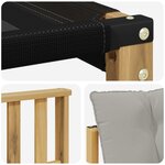vidaXL Ensemble de canapés d'extérieur 7 Pièces Blanc et gris clair